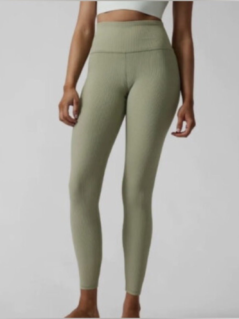 Athleta Elation Rib Tight Size Small Green